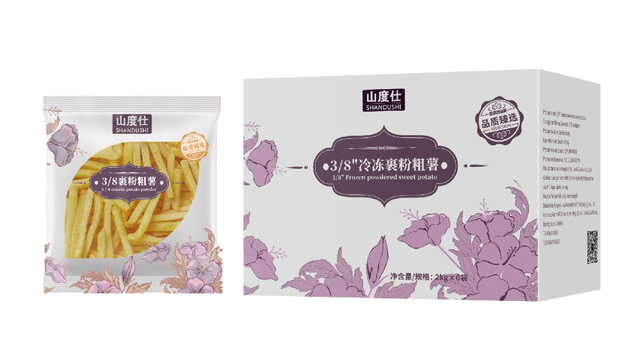  Shandushi 3/8 Frozen Coated French Fries