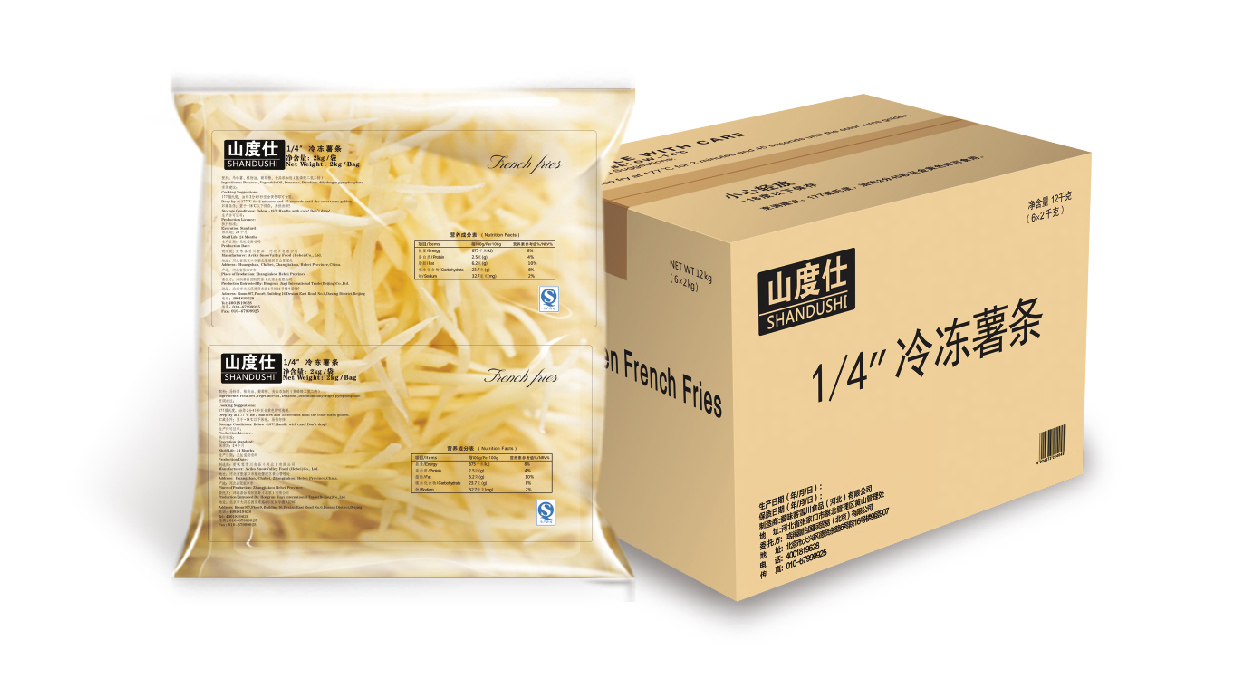  Shandushi 1/4 Frozen French Fries