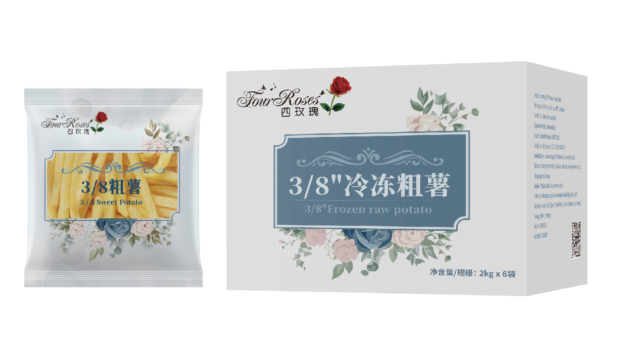  Four Roses 3/8 Frozen French Fries